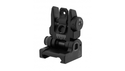 UTG ACCU-SYNC Spring-loaded AR15 Flip-up Rear Sight