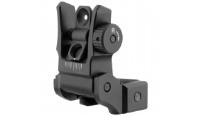 UTG AR15 Low Profile Flip-up Rear Sight with Dual Aiming Aperture